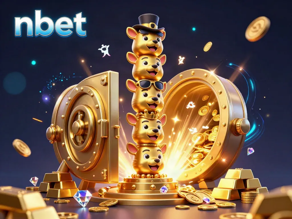 Experience exciting gameplay with nbet's vibrant gambling scene featuring a golden totem and treasures.